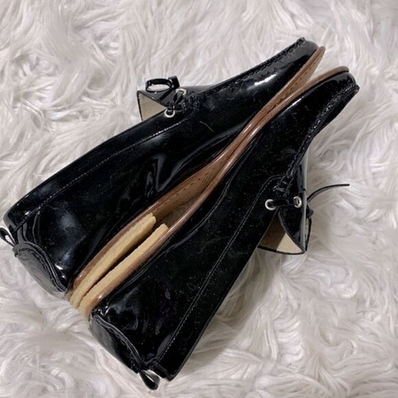ISSAC Isaac Mizrahi loafers patent leather flats slip on women’s size 7 - Picture 5 of 9